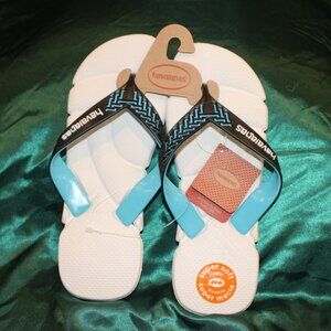 Havaianas Black and Blue Sandals